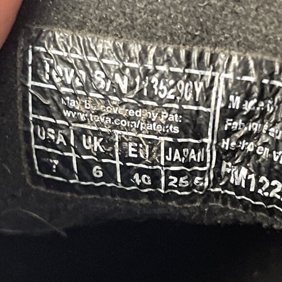 Teva ReEmber Slippers Kid’s Youth 7 Quilted Moc Slip On Black Blue Shoes - Picture 3 of 7